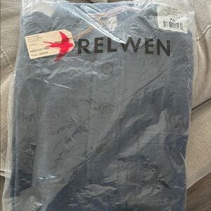 Relwen Blue Button-Up Shirt XL